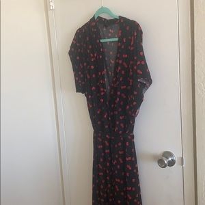 Cherry wrap dress